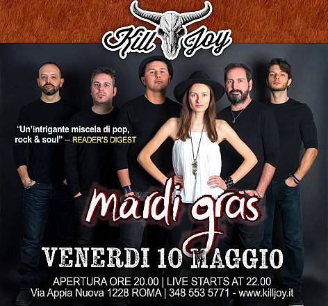 Mardi gras al kill joy di roma
